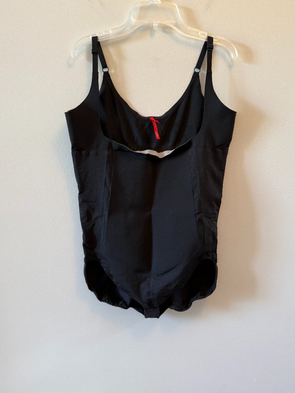 SPANX OnCore Open-Bust Mid-Thigh Bodysuit Shapewear Women's 3X Black